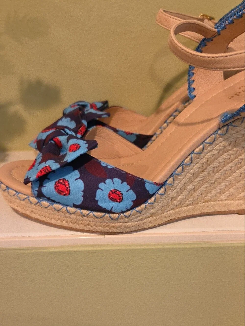 Kate Spade Floral Wedge Sandals